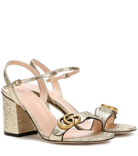 gucci silver sandals|gucci gold heeled sandals.